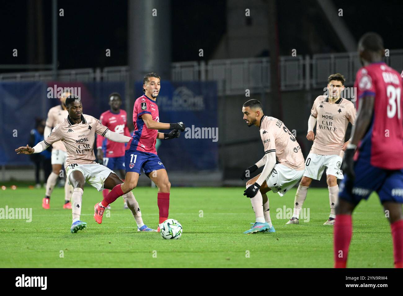 38 Sadibou SANE (fcm) - 11 MaIdine DOUANE (cf63) during the Ligue 2 BKT ...