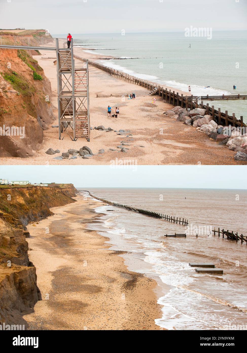 Before after erosion hi-res stock photography and images - Alamy