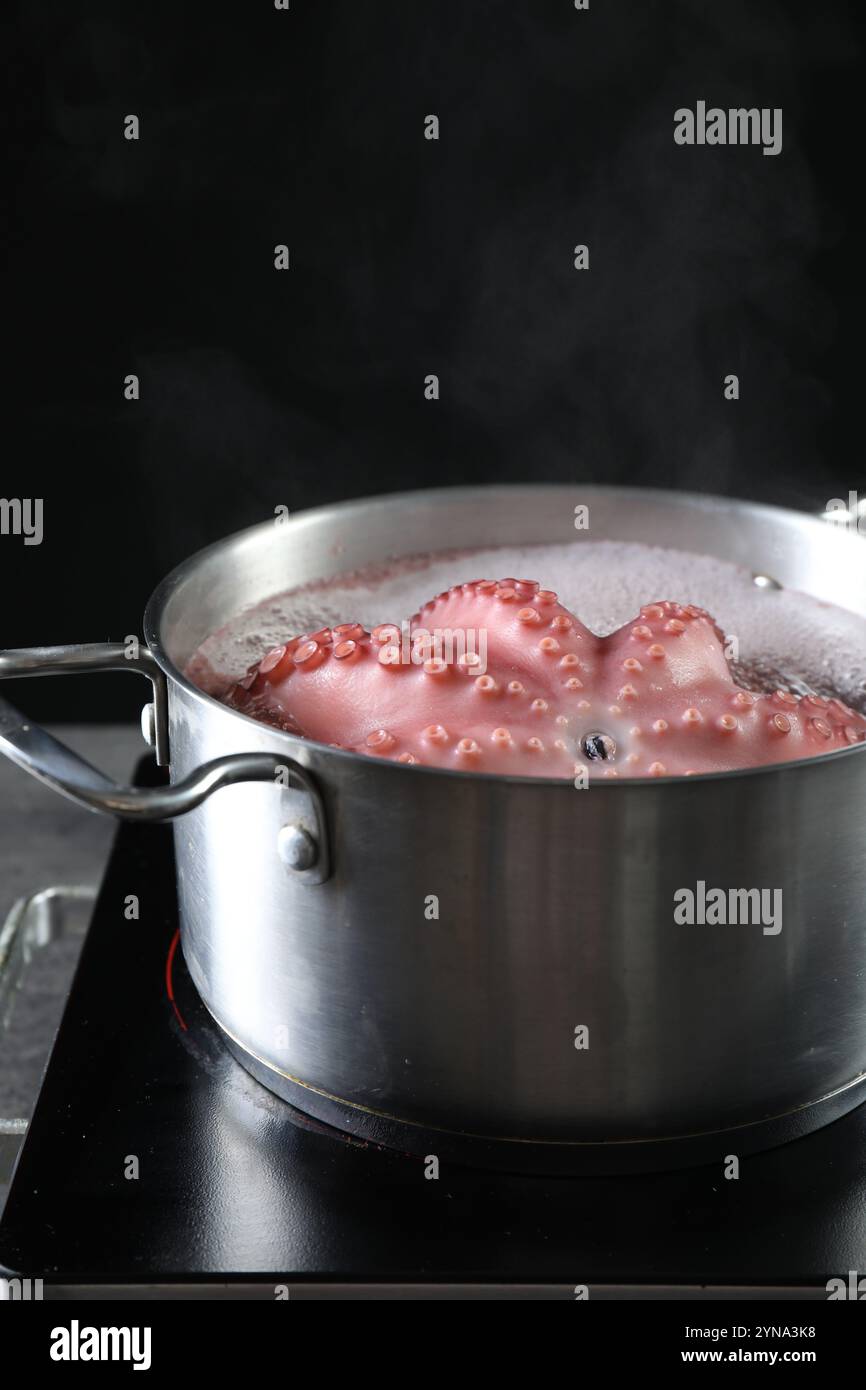 Octopus tentacles boiling in hi-res stock photography and images - Alamy