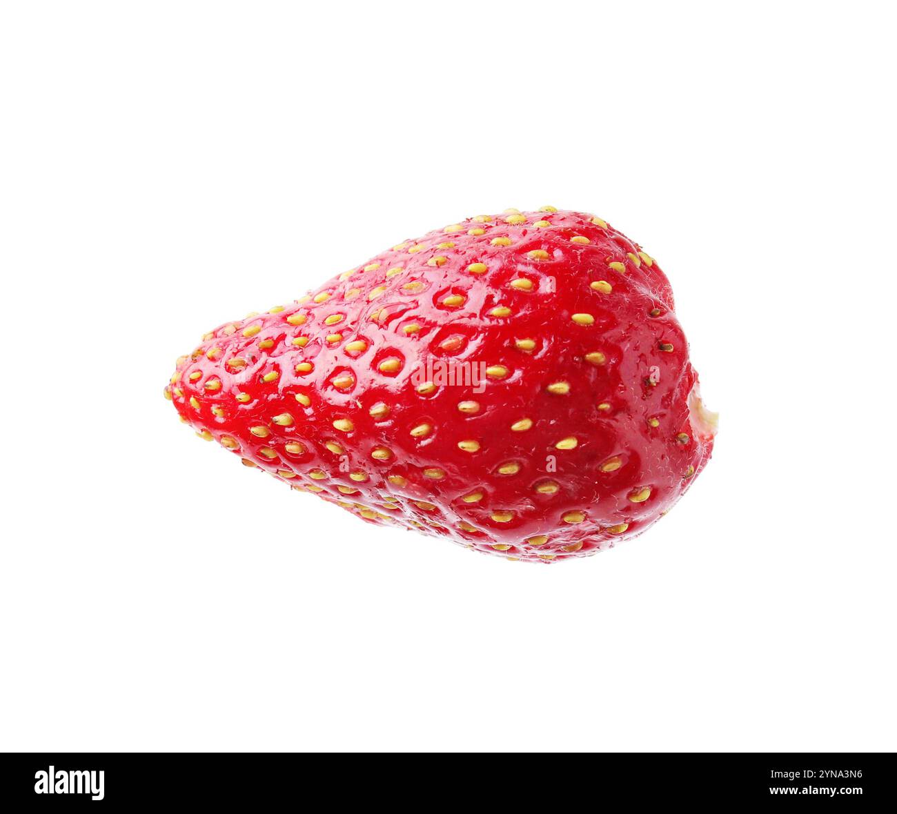 One whole ripe strawberry isolated on white Stock Photo - Alamy