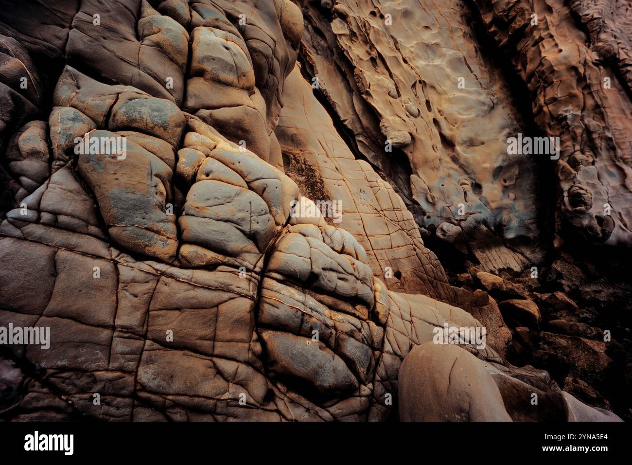 Perfect Shape Rocks Aerial video beach rocks sea hi-res stock photography and images - Alamy