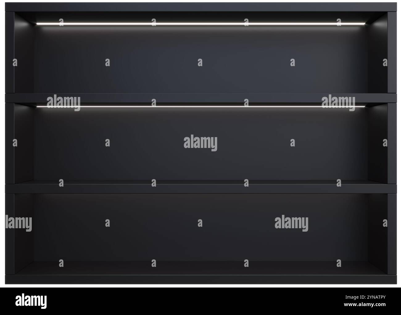 Wall background of furniture showcase shelves Stock Photo - Alamy