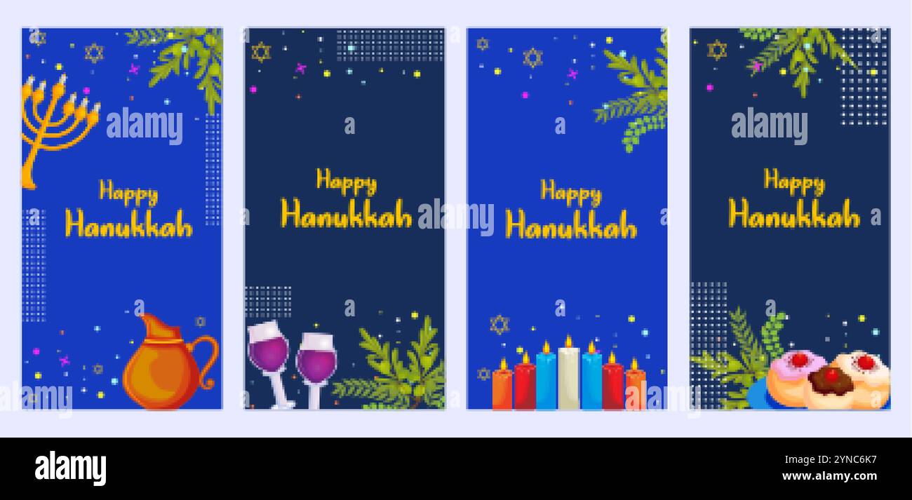 Hanukkah greeting in hebrew