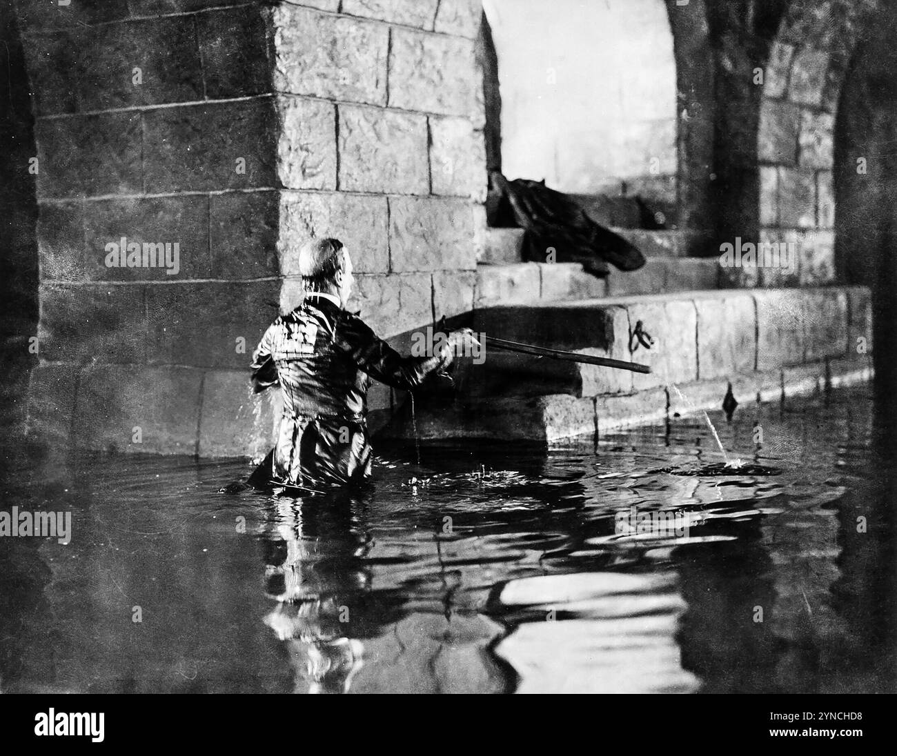The Phantom of the Opera (Universal, 1925) horror movie feat Lon Chaney, in the cloaks Stock Photo