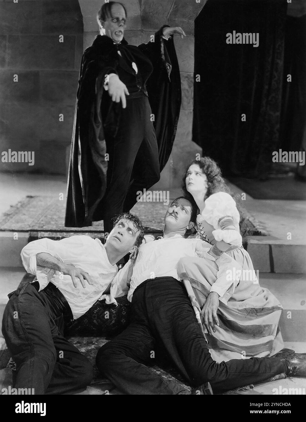 The Phantom of the Opera (Universal, 1925). Publicity photo feat. Lon Chaney, Mary Philbin and Norman Kerry Stock Photo