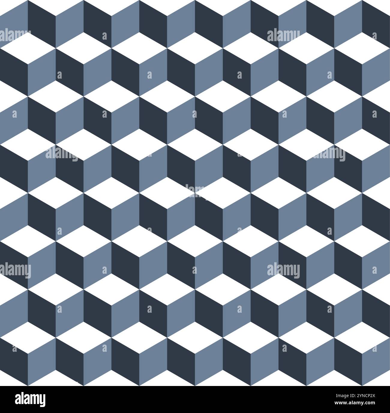 Free Blue Cubes Pattern