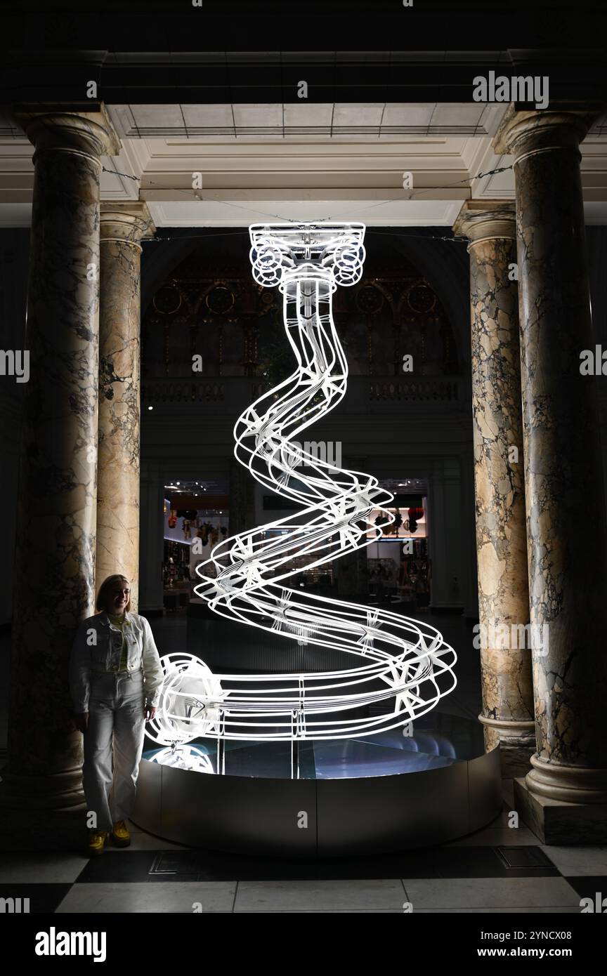 All Lit Up’ reimagines the traditional Christmas tree as a tall ...