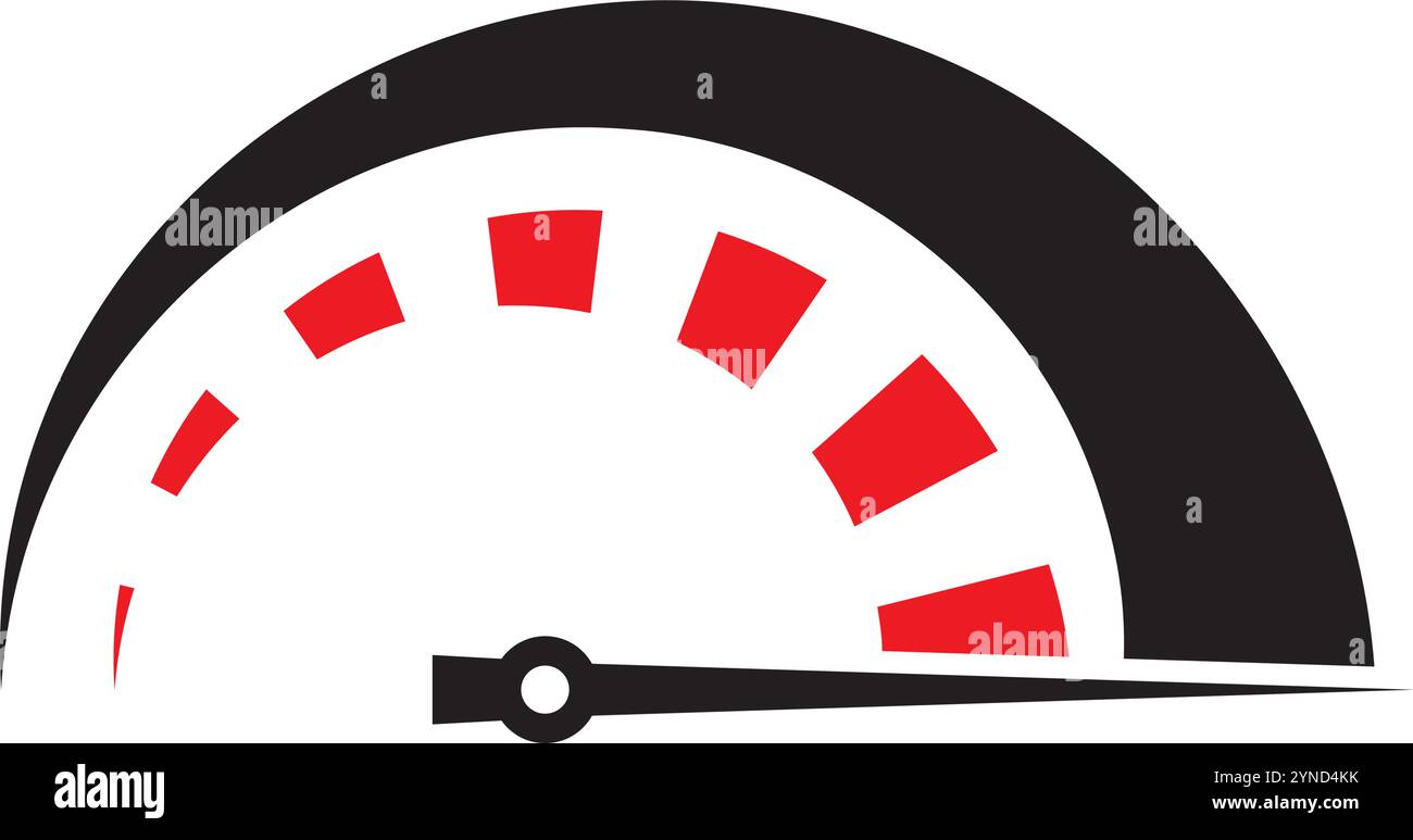 gauge meter icon. Vector illustration Stock Vector Image & Art - Alamy