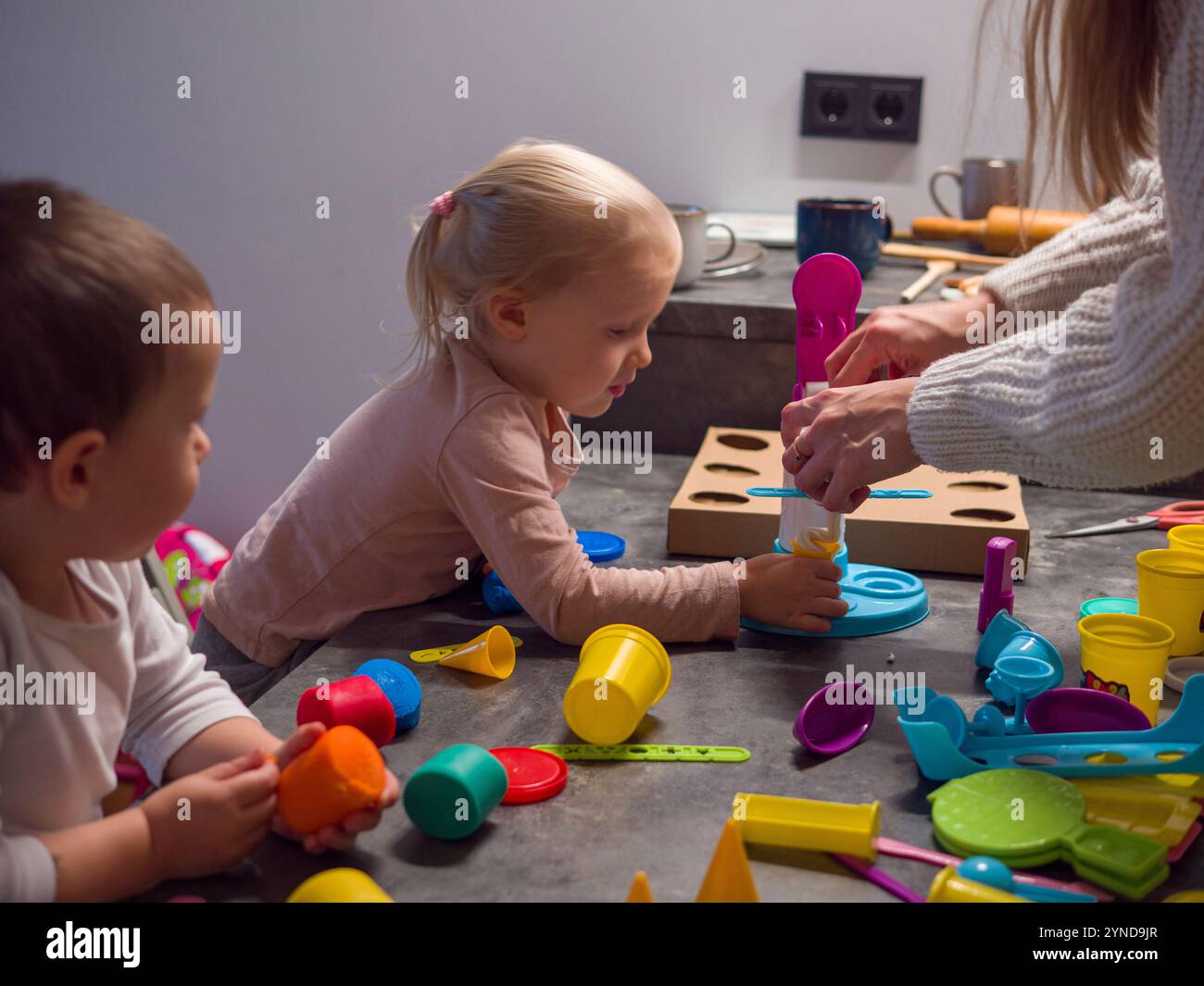 Child Mother Play Plasticine Fun Hi res Stock Photography And Images child-mother-play-plasticine-fun-hi-res-stock-photography-and-images