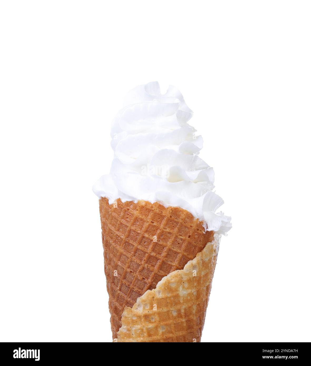 Soft serve ice cream isolated on white background Stock Photo - Alamy