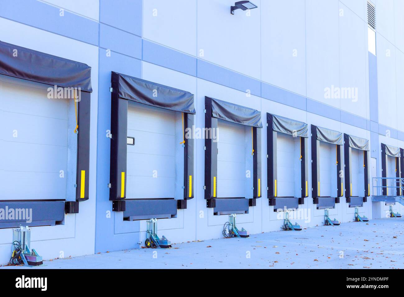In distributed warehouse, sectional gates are used for loading ...