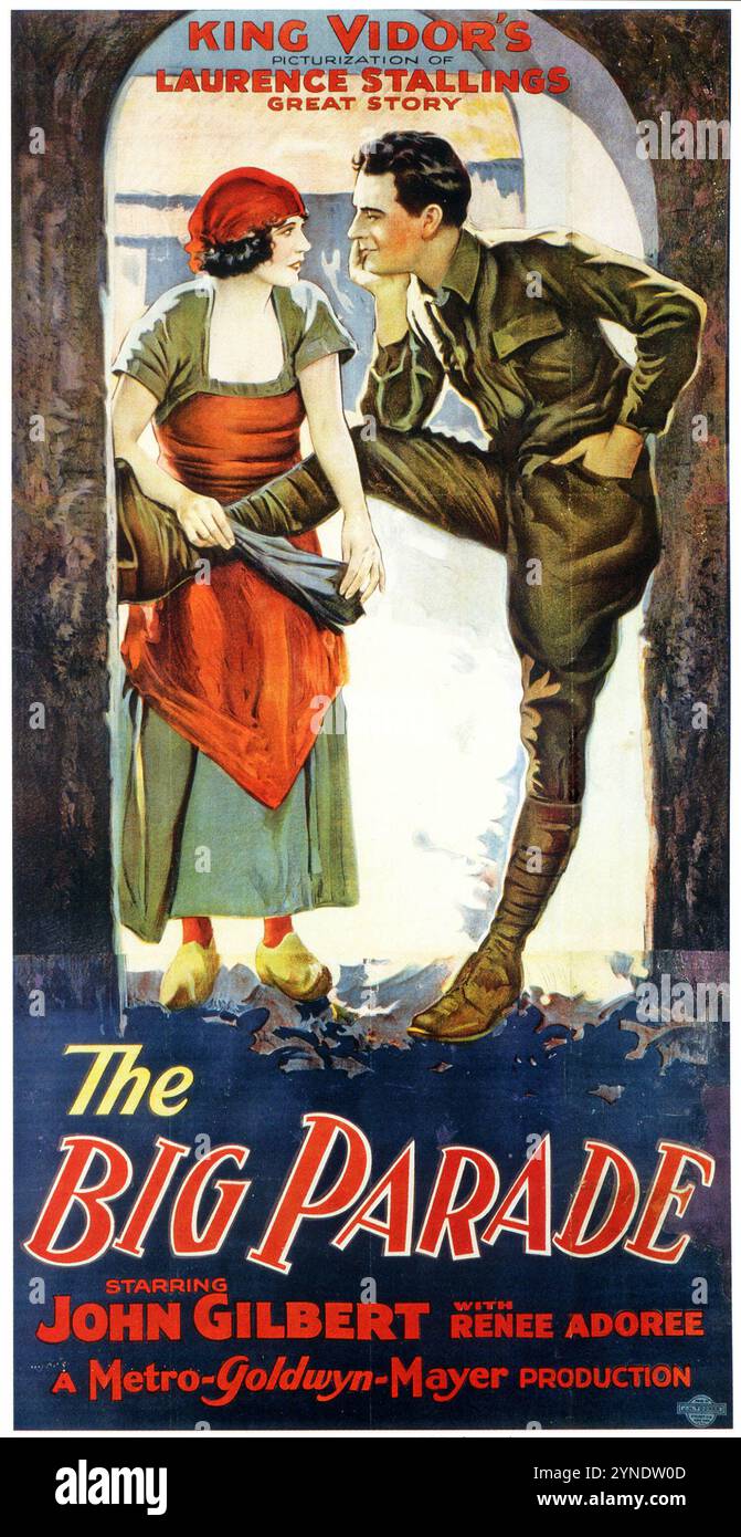 Vintage movie poster for the 1925 film The Big Parade starring John ...