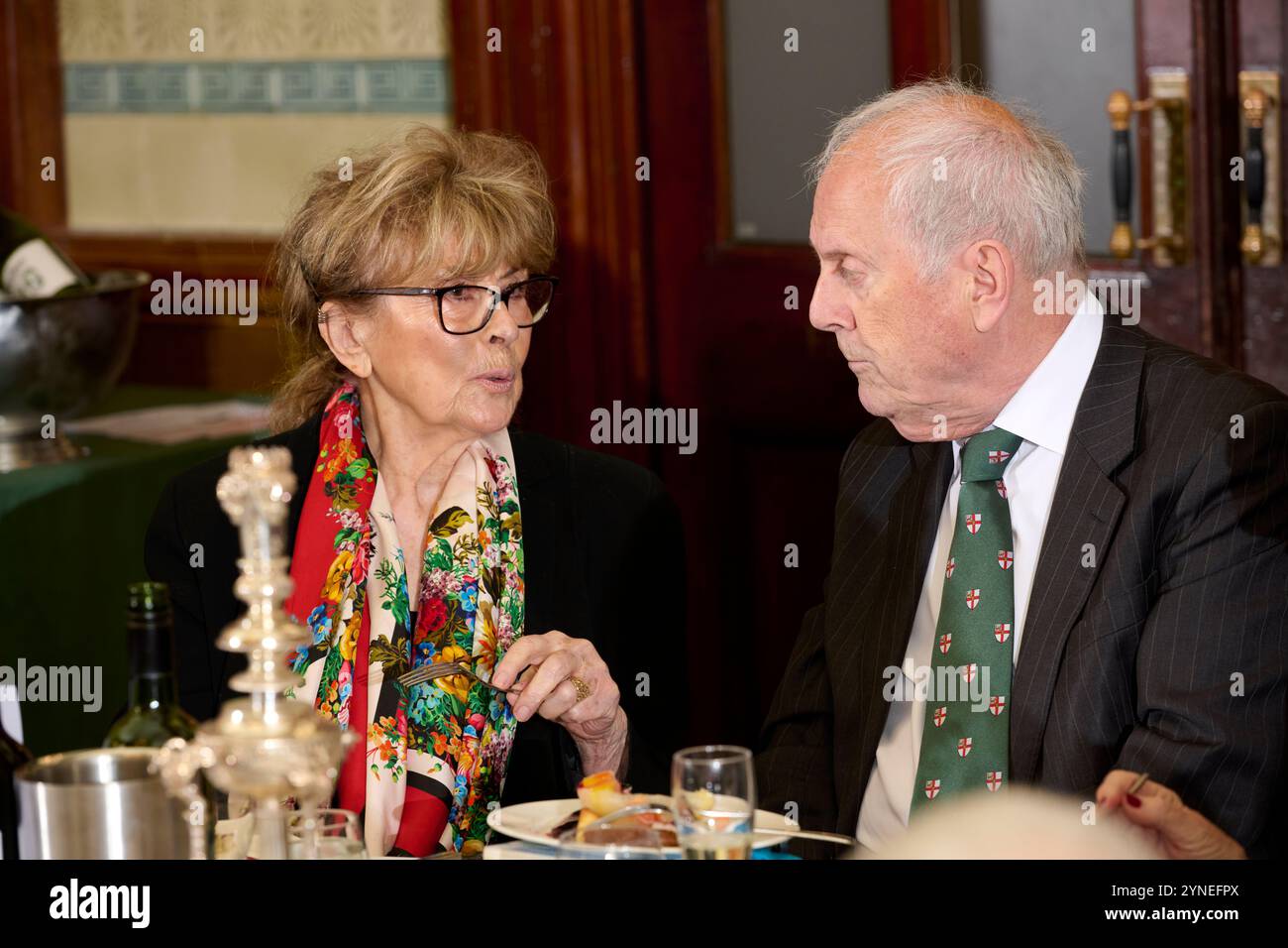 Nanette Newman & Gyles Brandreth, The Oldie of the Year 2024 20-11-24 Stock Photo