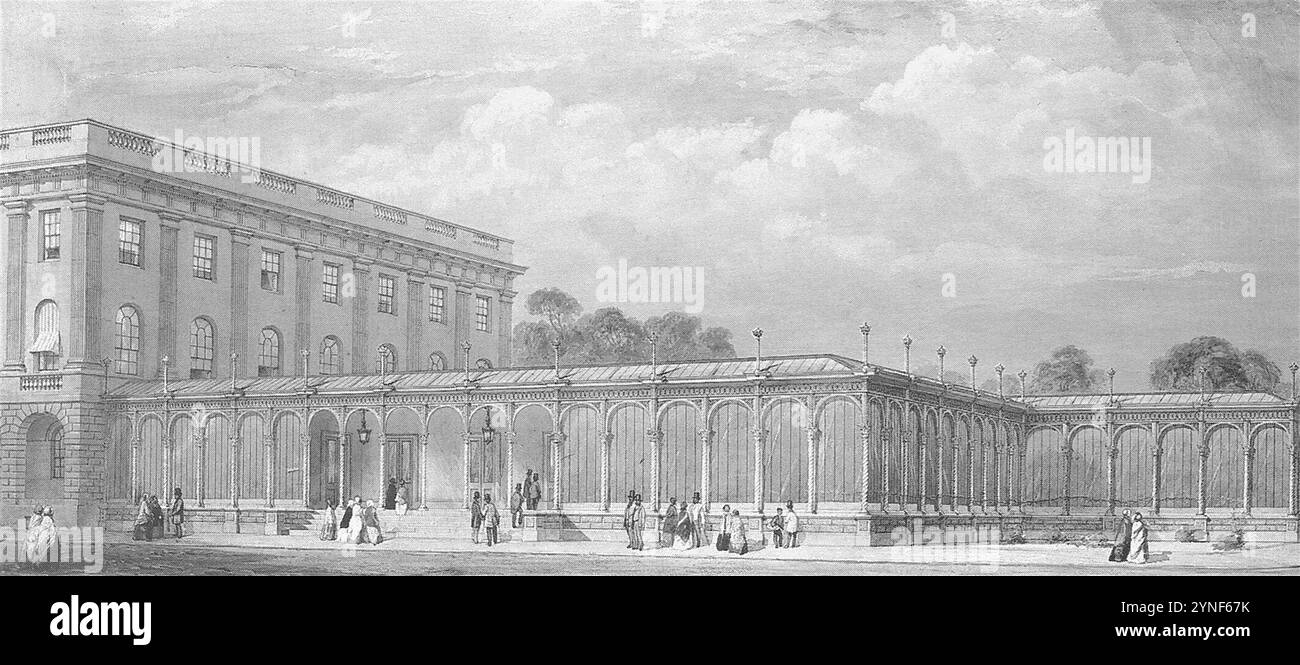 Buxton Thermal Baths by Henry Currey 1853. Stock Photo