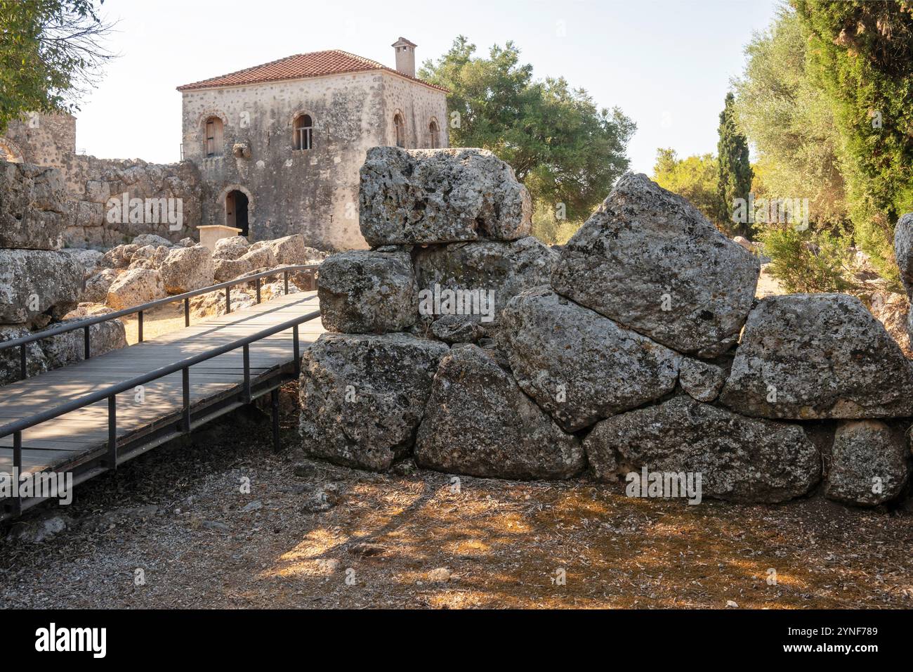 Ancient Greek Ruins of Necromanteion of Acheron near village of ...