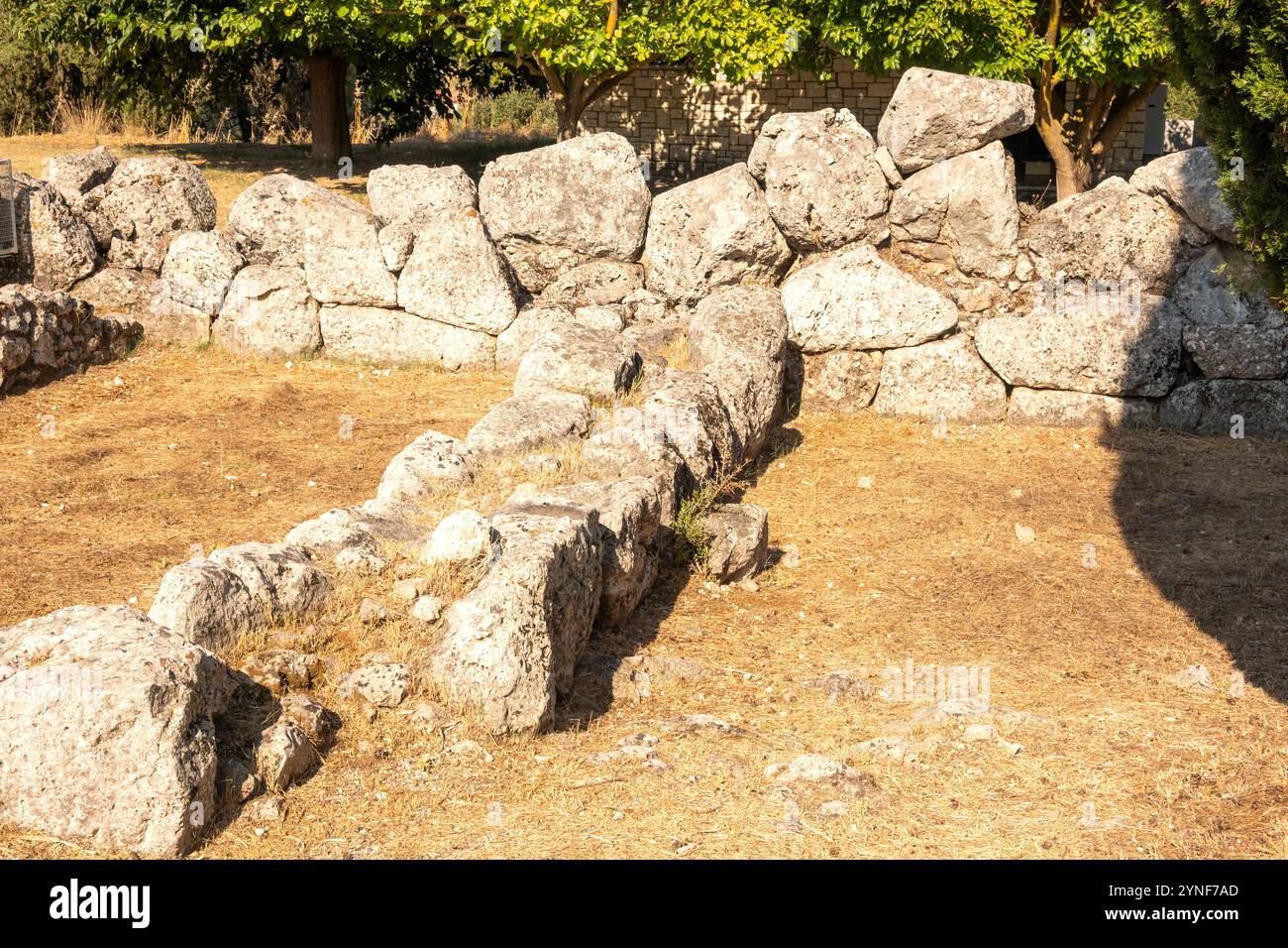 Ancient Greek Ruins of Necromanteion of Acheron near village of ...