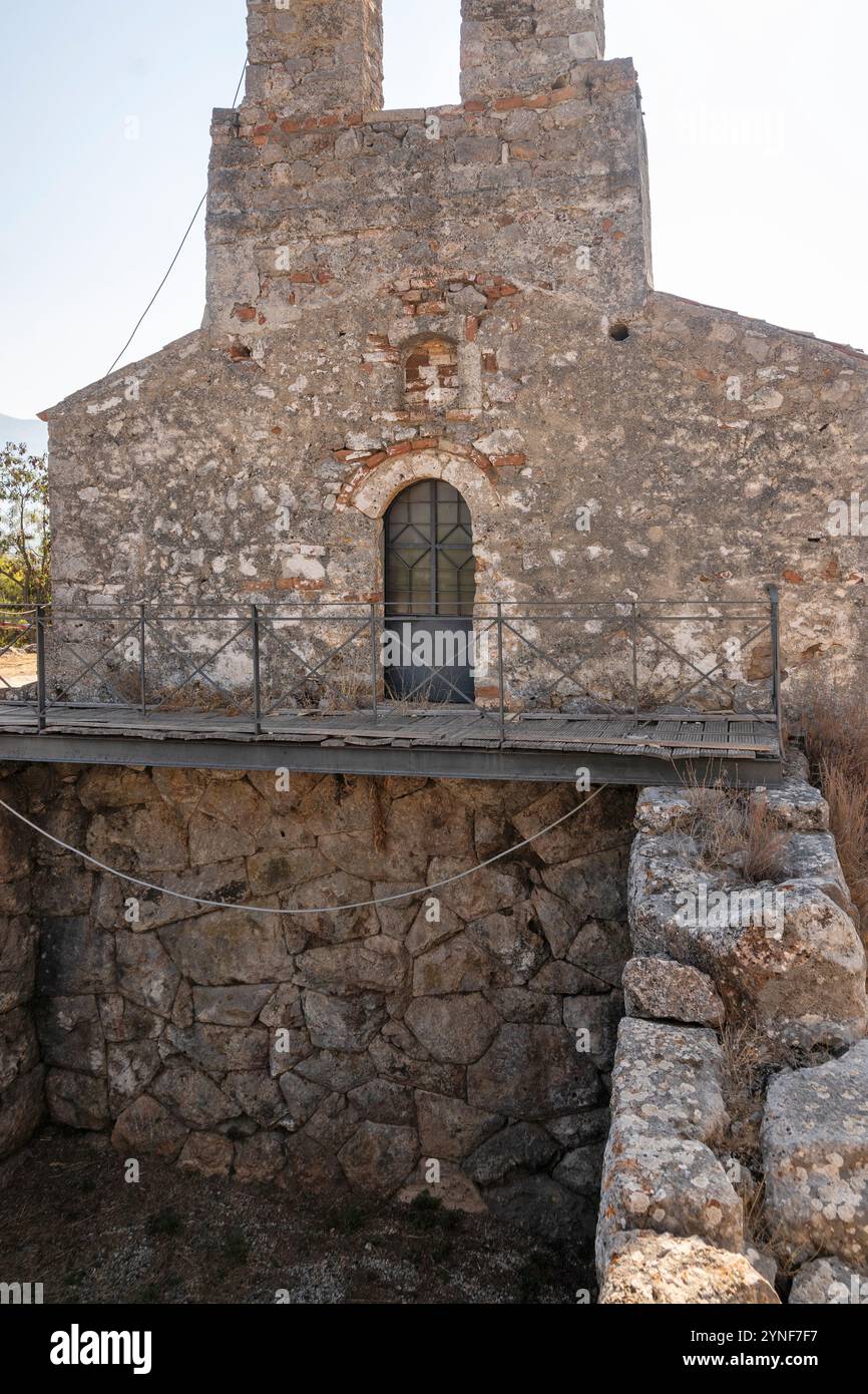 Ancient Greek Ruins of Necromanteion of Acheron near village of ...