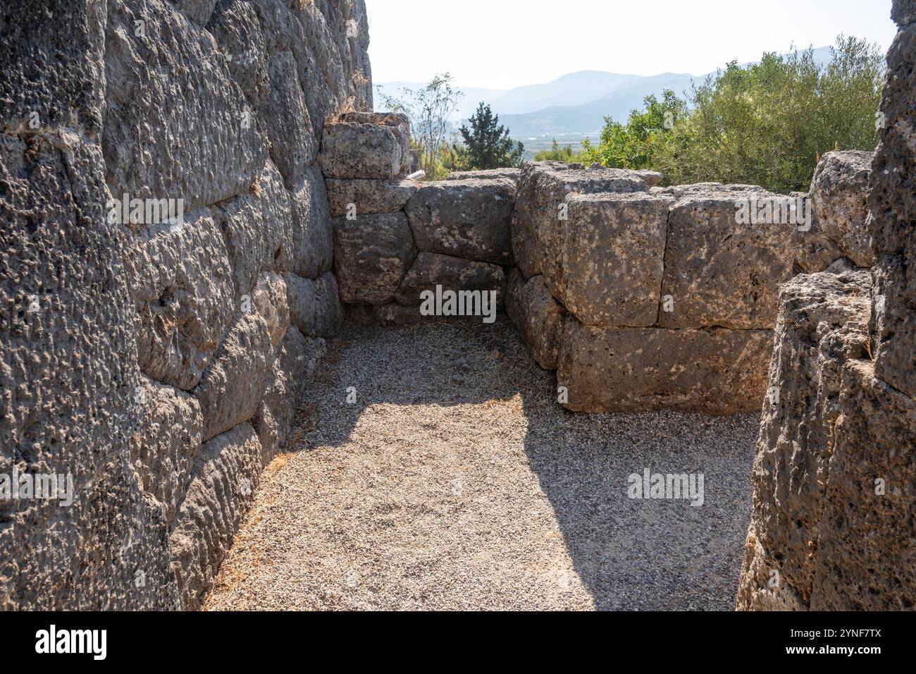Ancient Greek Ruins of Necromanteion of Acheron near village of ...