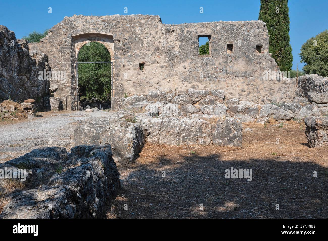 Ancient Greek Ruins of Necromanteion of Acheron near village of ...