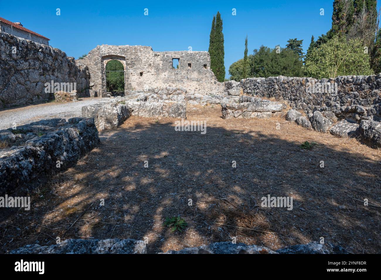 Ancient Greek Ruins of Necromanteion of Acheron near village of ...