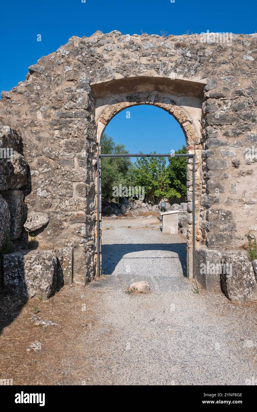 Ancient Greek Ruins of Necromanteion of Acheron near village of ...