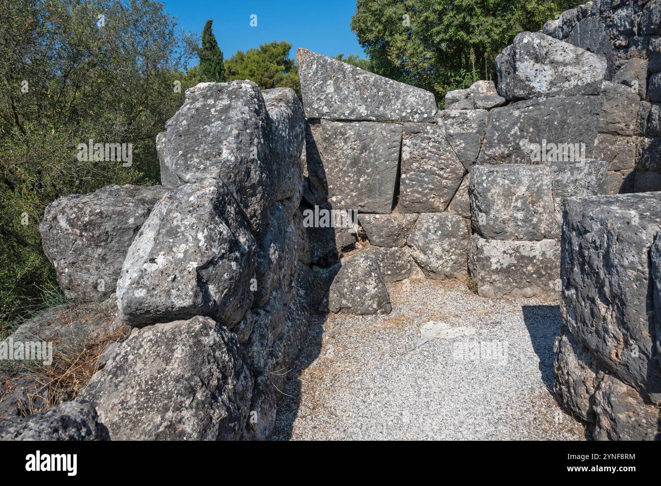 Ancient Greek Ruins of Necromanteion of Acheron near village of ...