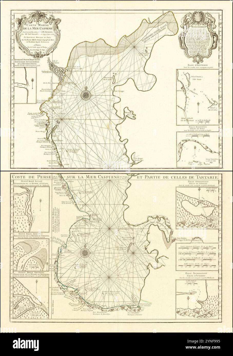Historic caspian sea map hi-res stock photography and images - Alamy