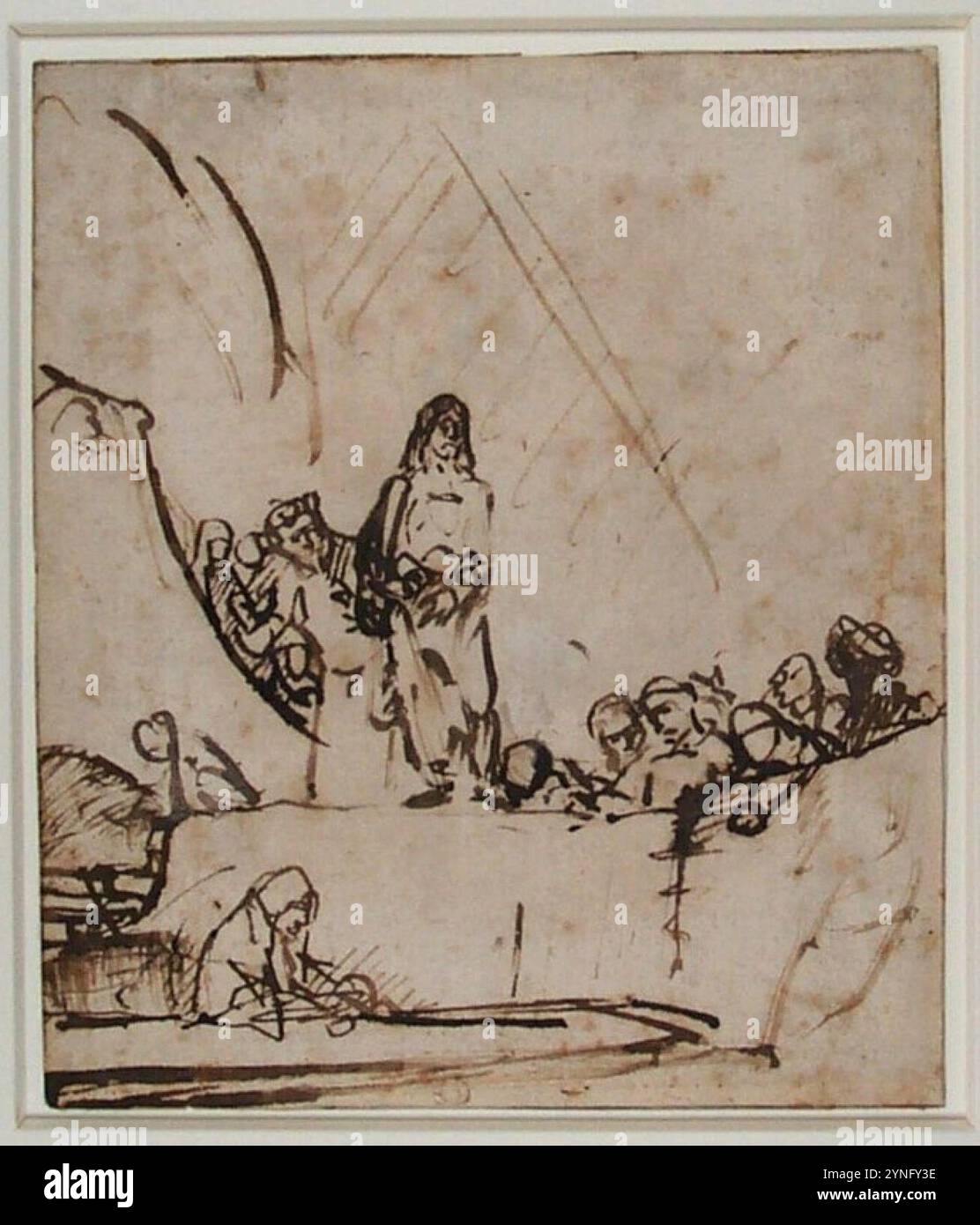 Carel Fabritius - The Raising of Lazarus, MB 160 recto (PK Stock Photo ...