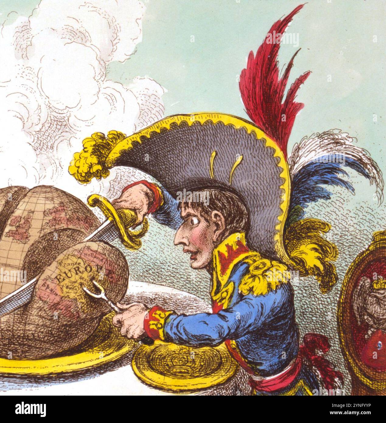 Napolean Charactures Caricatures of Napoleon I of France detail, Caricature gillray ...