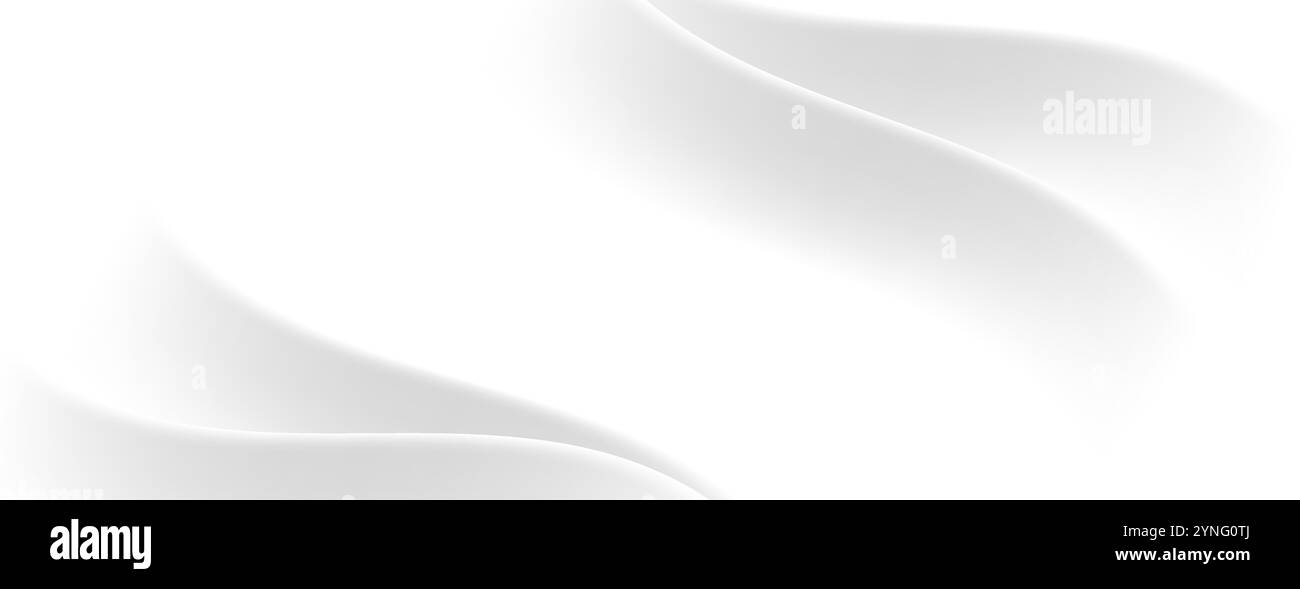 Satin white wave pattern hi-res stock photography and images - Alamy