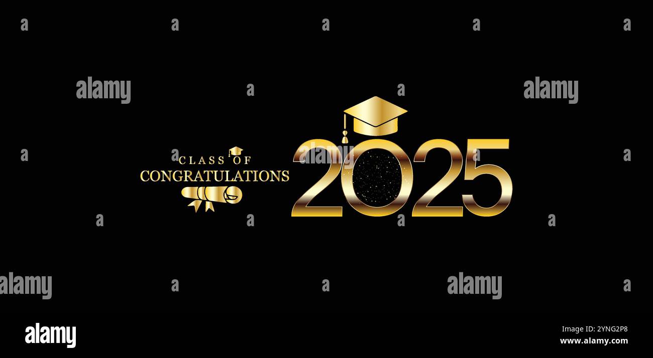 Celebrating the Graduates of 2025 A Huge Congratulations Stock Vector ...
