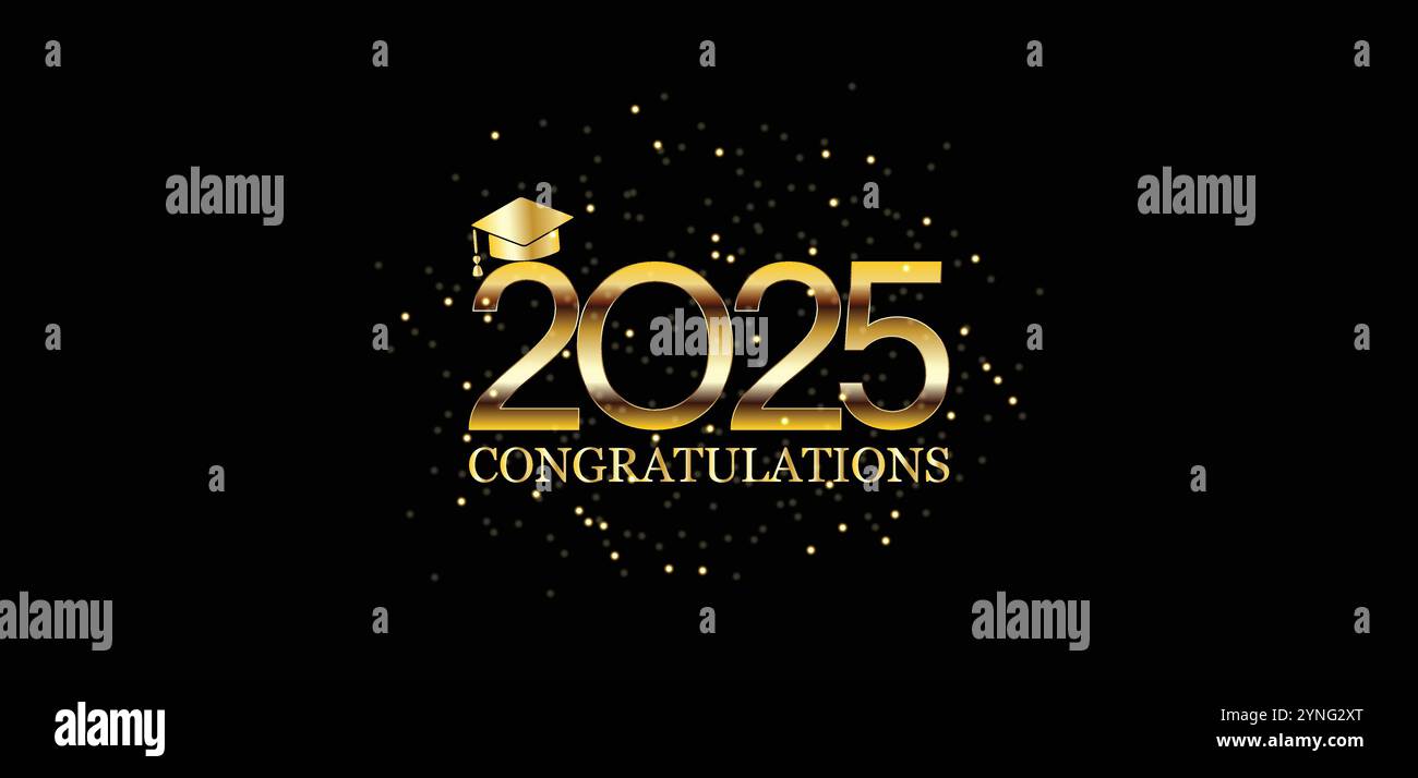 Celebrating the Graduates of 2025 A Huge Congratulations Stock Vector ...