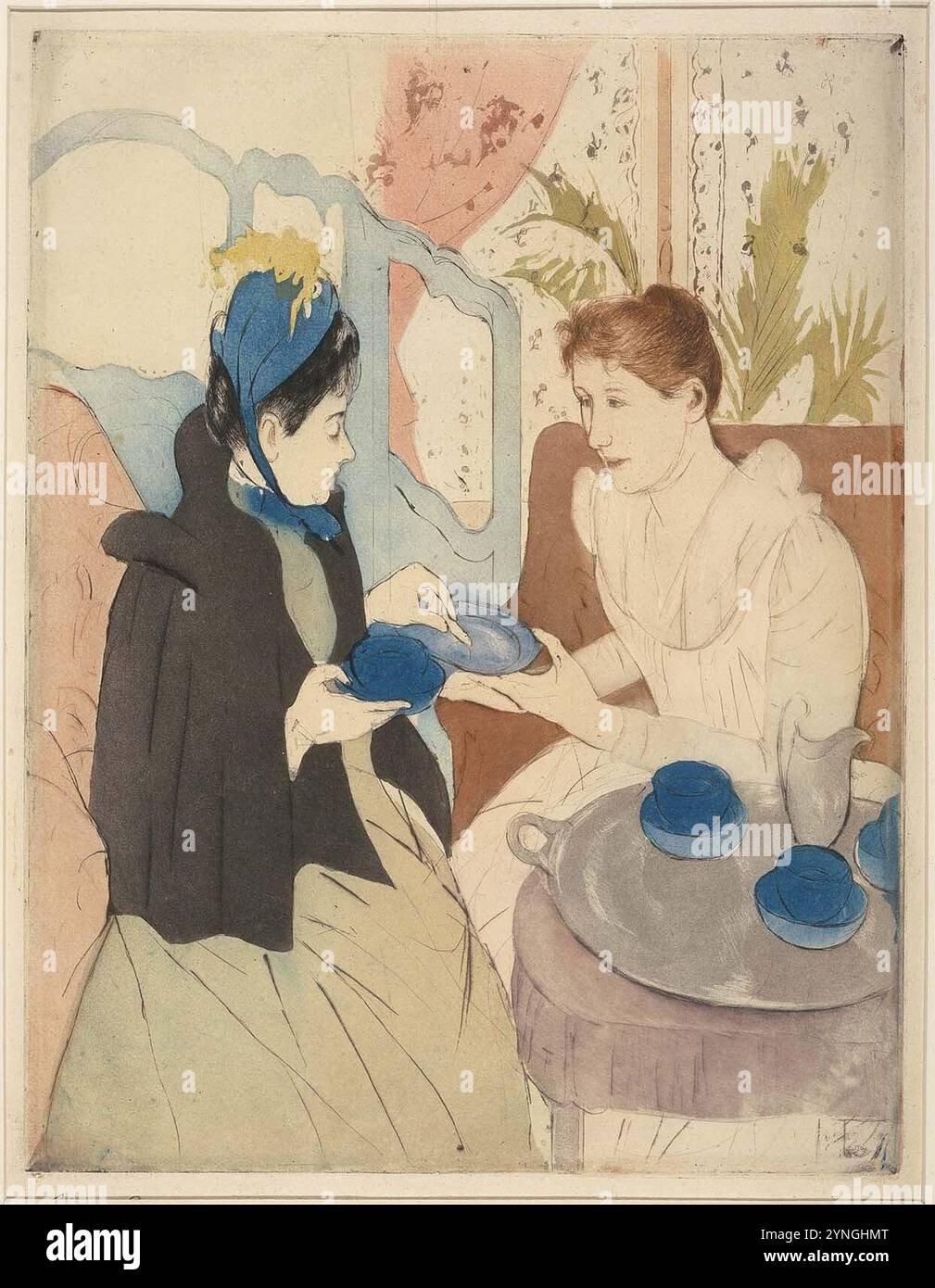 Cassatt - Afternoon Tea Party, 41.811 Stock Photo - Alamy