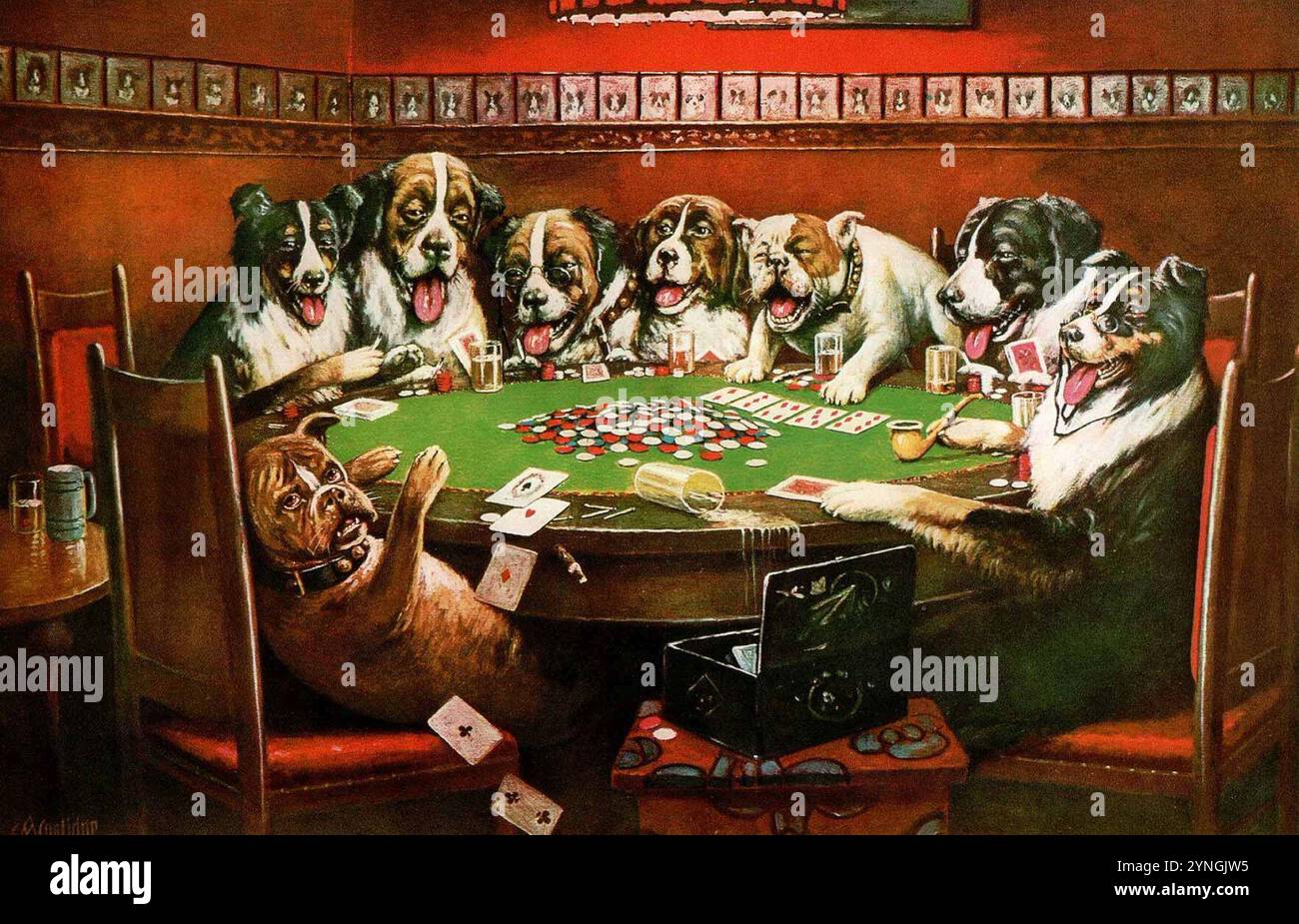 Cassius Marcellus Coolidge Poker Sympathy Stock Photo Alamy