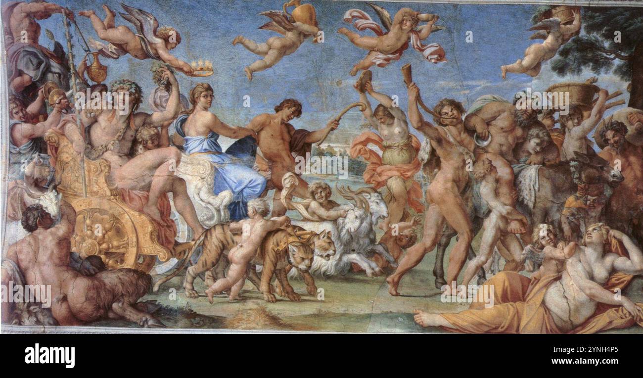 アート・デザイン・音楽 From Michelangelo to Annibale Carracci Annibale carracci triumph bacchus ariadne hi-res stock photography