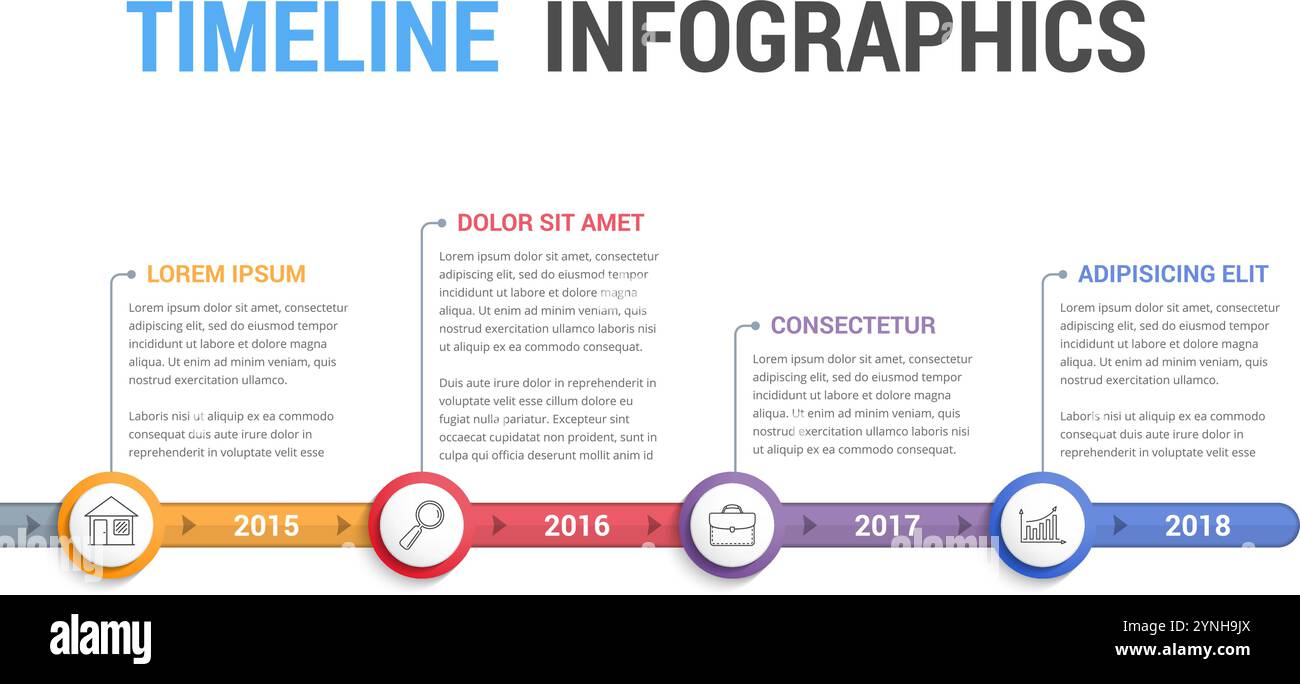 Timeline Workflow Graph Timeline infographics template, workflow or process diagram, vector ...