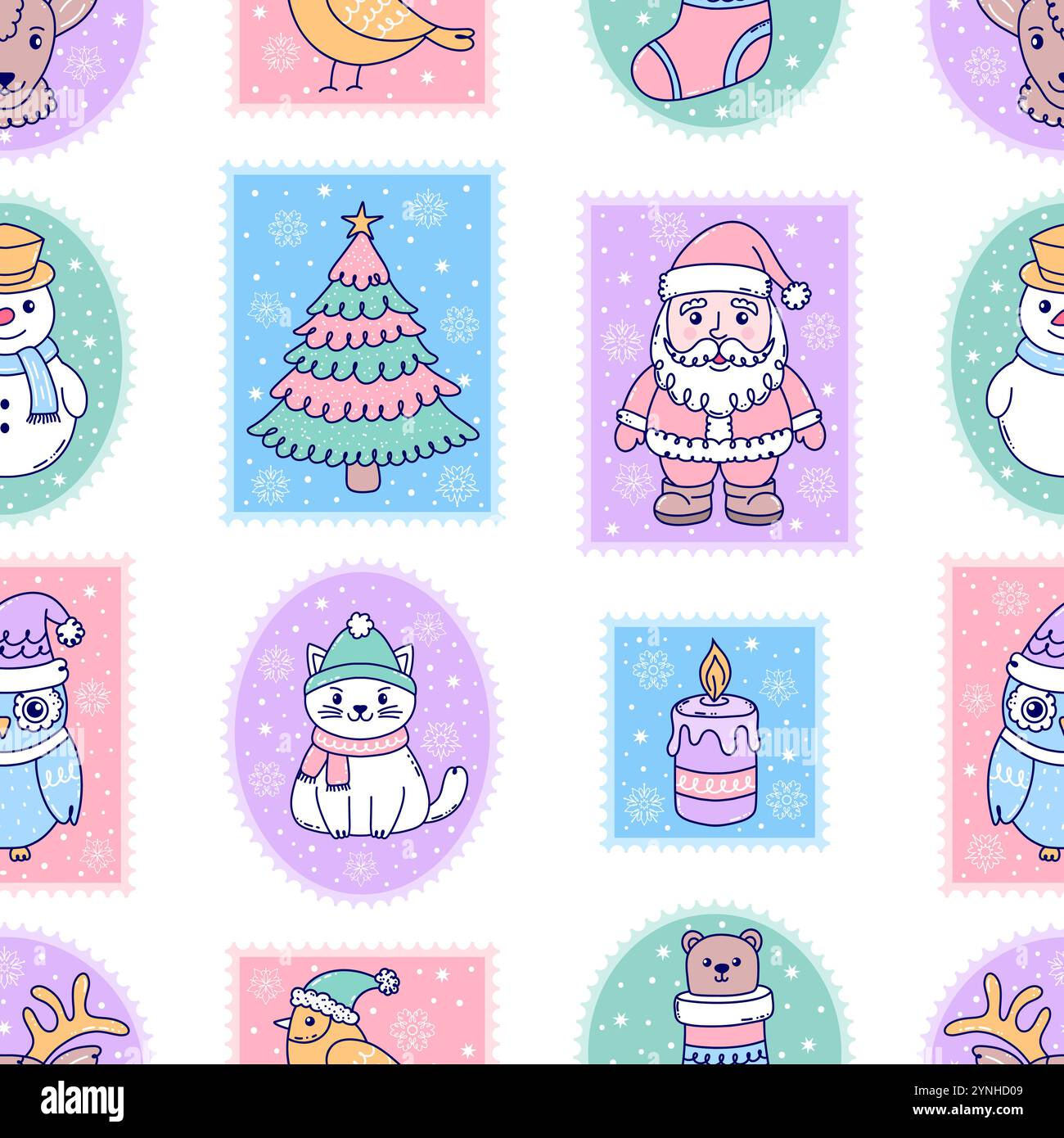Christmas seamless pattern Stock Vector Image & Art - Alamy