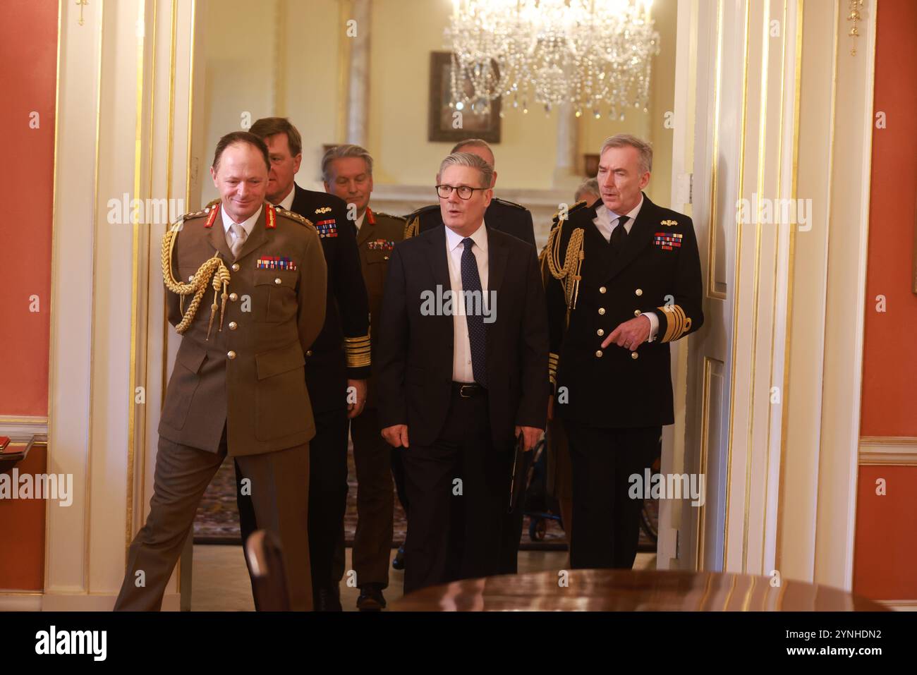 (left to right) General Sir Roly Walker, Prime Minister Sir Keir ...
