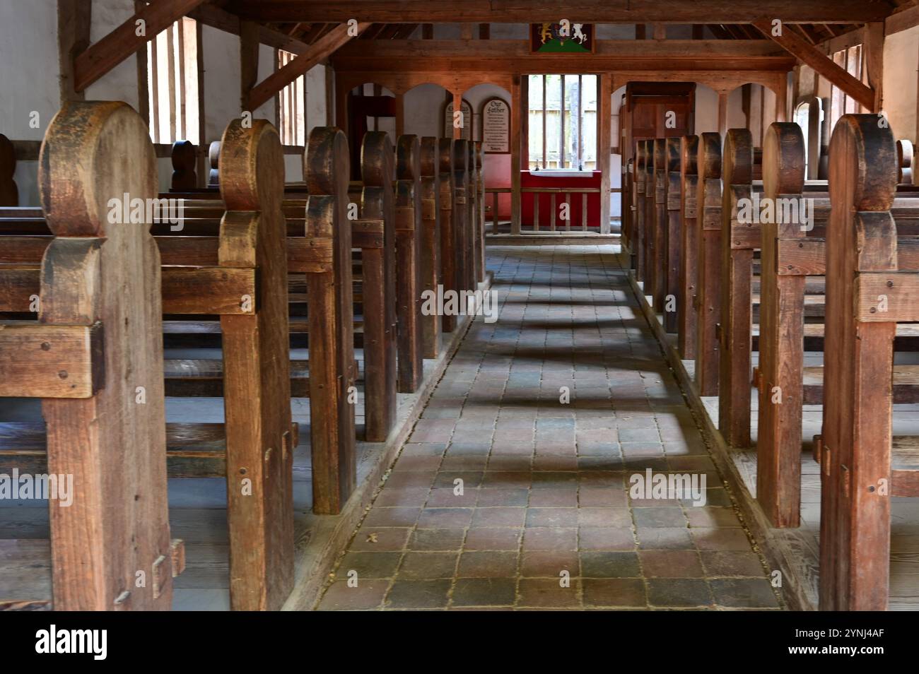 Jamestown church replica hi-res stock photography and images - Alamy