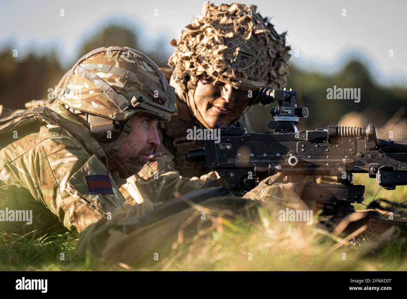 The Prince of Wales, Colonel of the Welsh Guards, (left) with a general ...