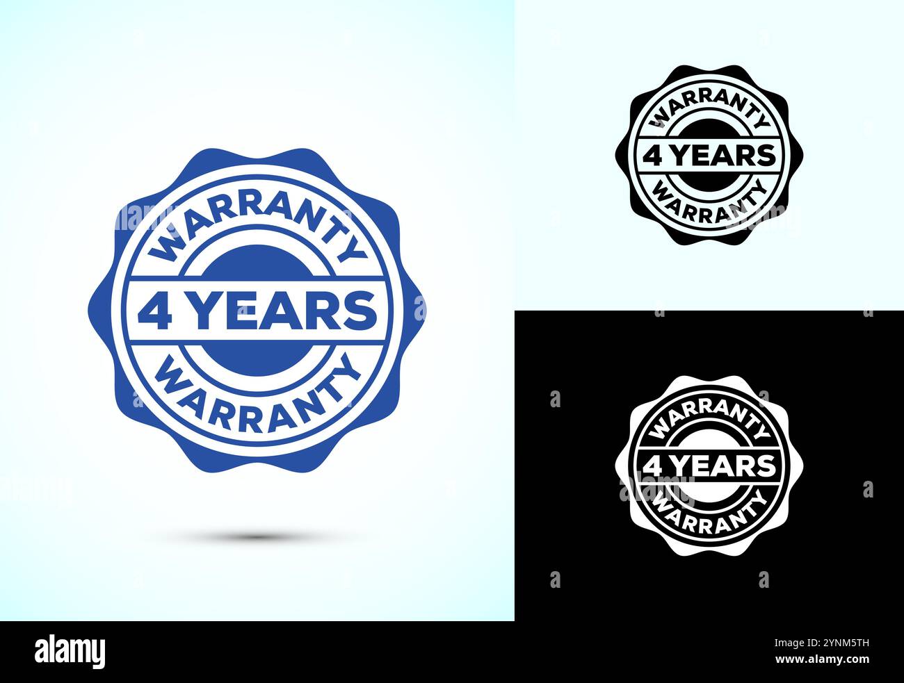 Four years service Stock Vector Images - Alamy