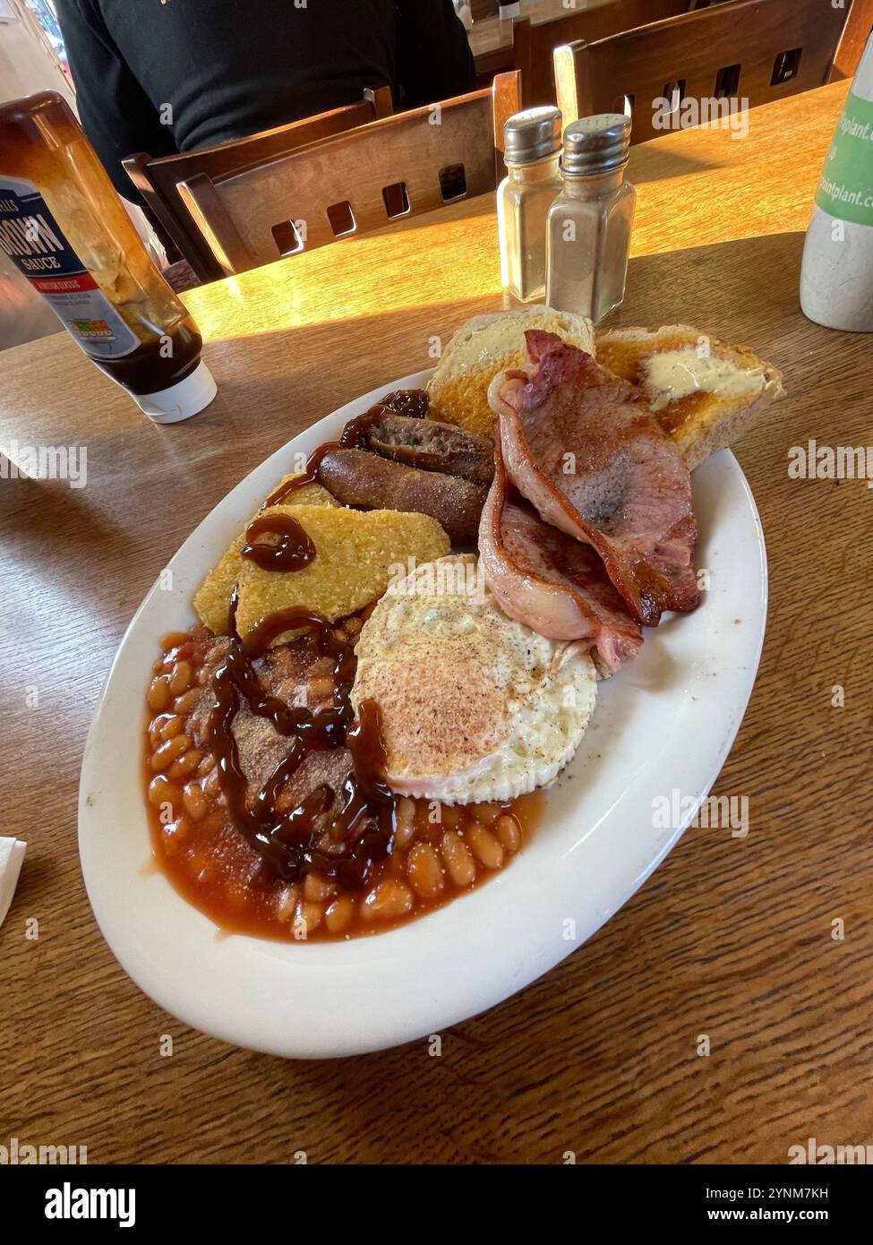 The full english breakfast - Smartphone Captured Stock Image