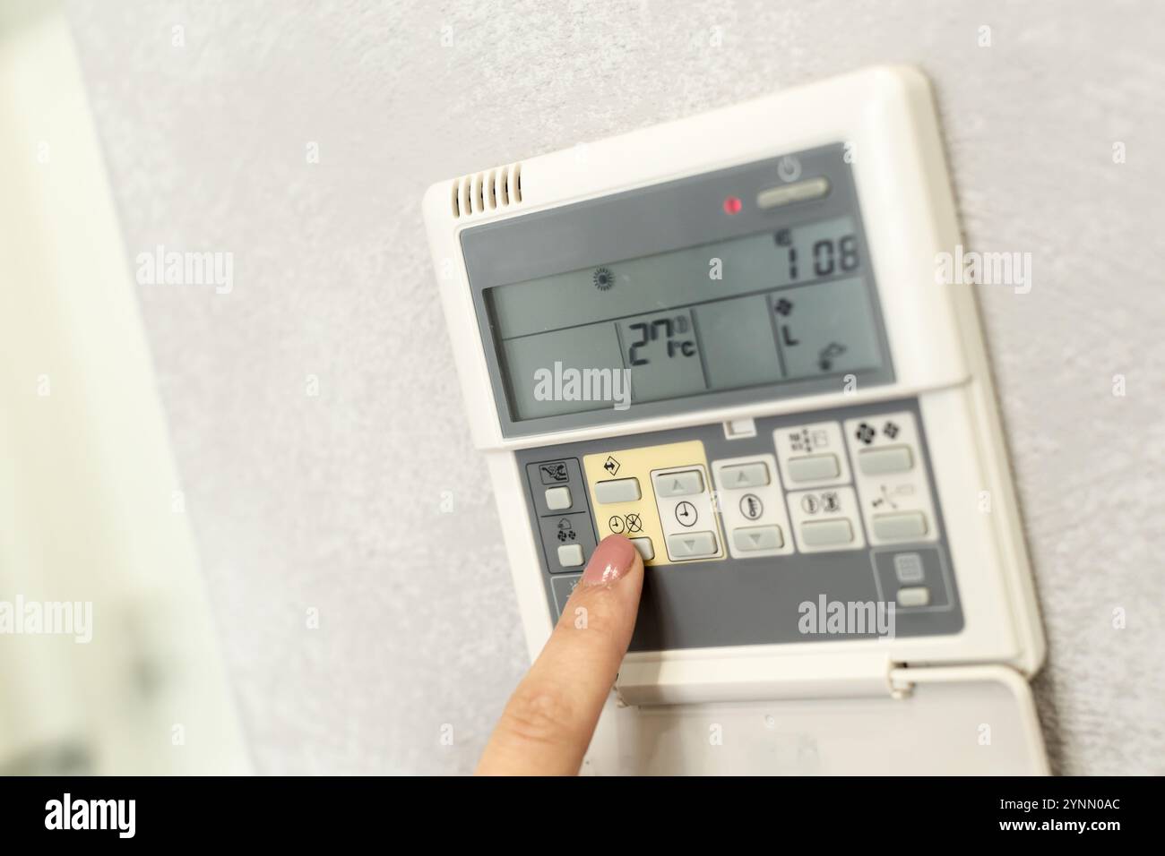 Air Conditioner Remote Control in a hotel room Stock Photo - Alamy