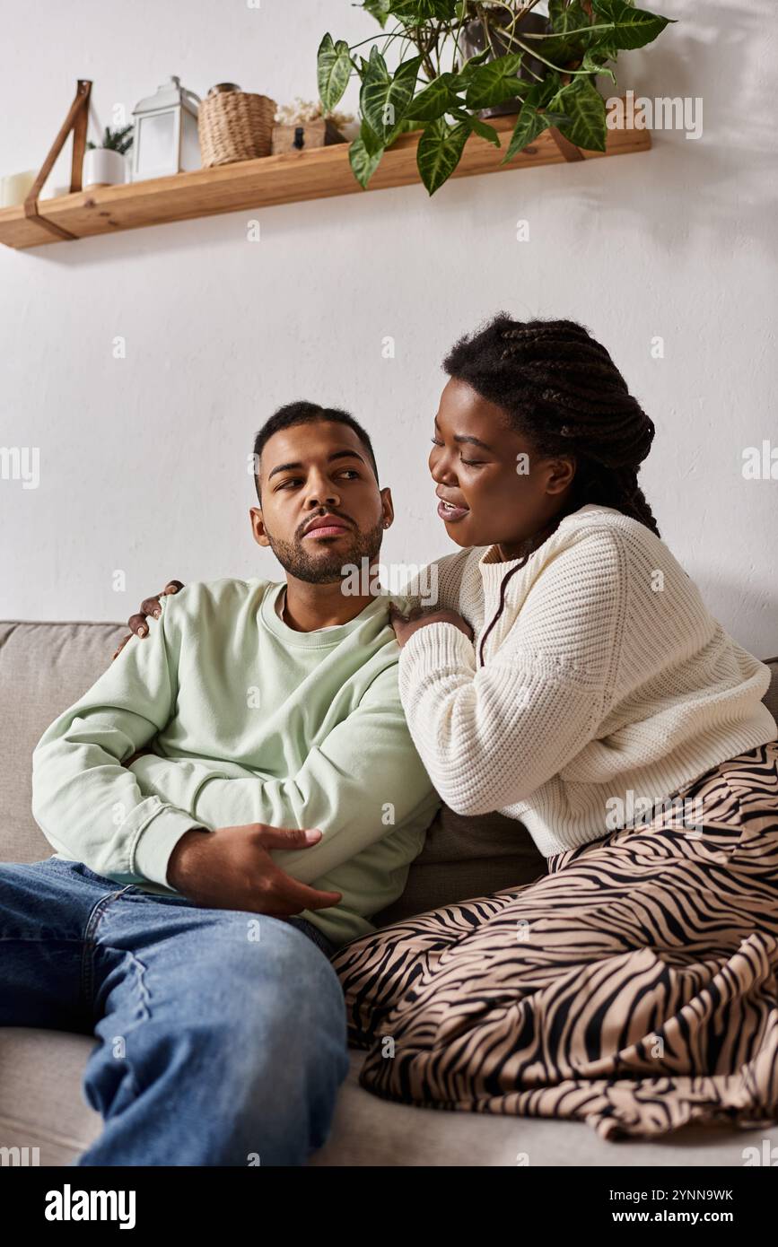 African american man woman wearing hi-res stock photography and images ...