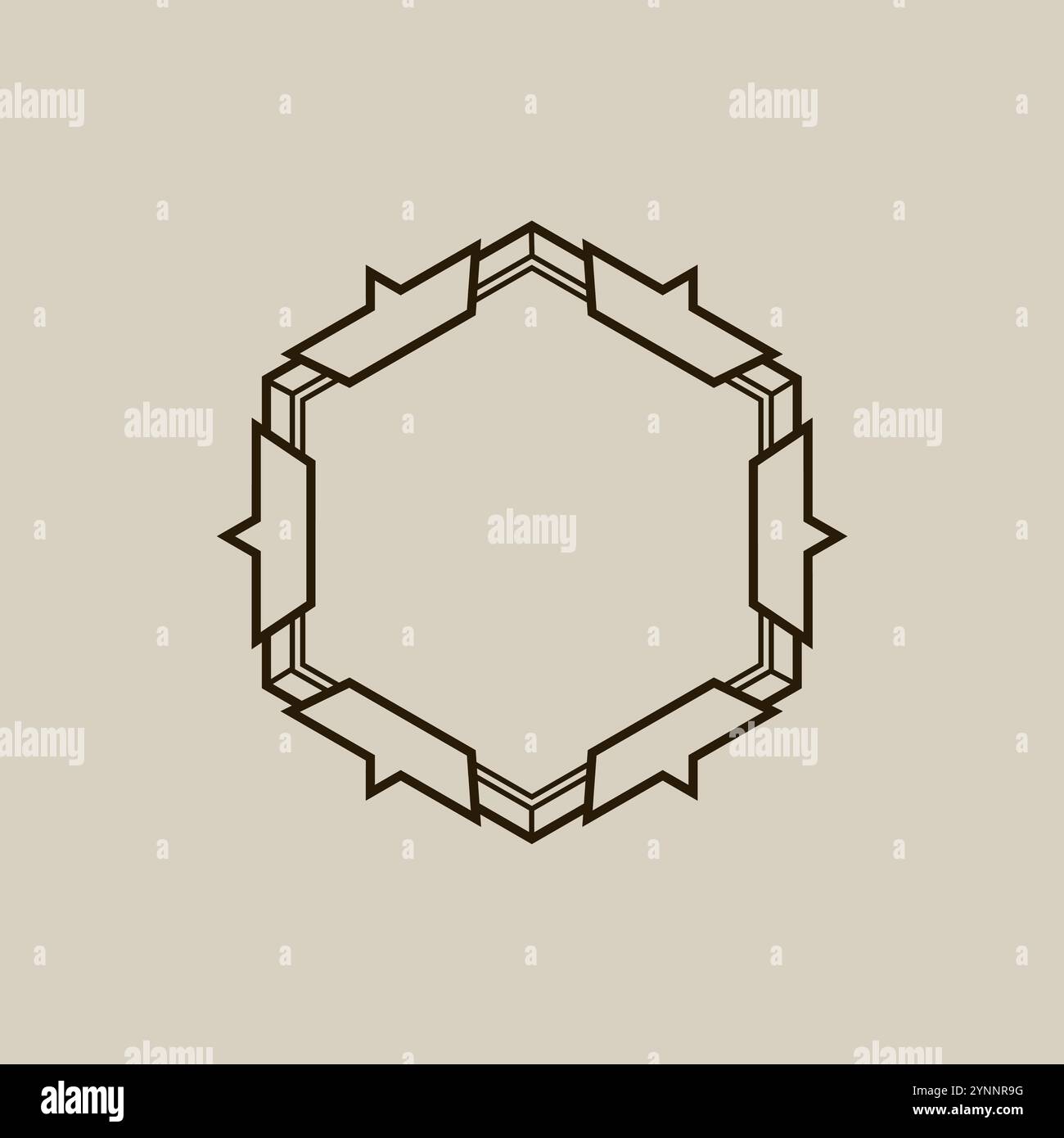 Alchemical hexagon with mystical symbols Stock Vector Image & Art - Alamy