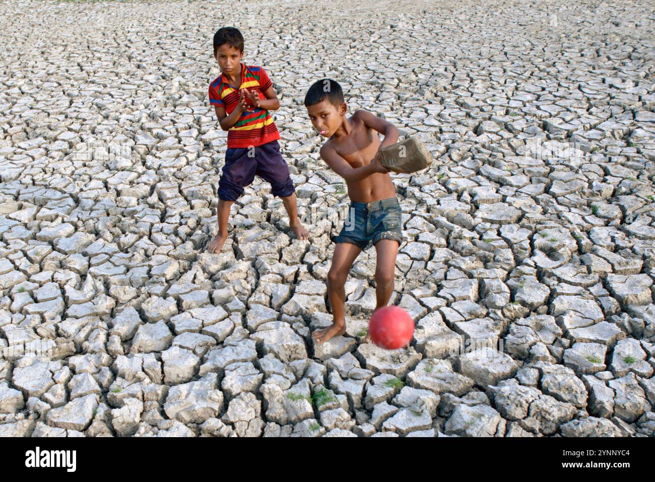 Global warming. by drought Stock Photo