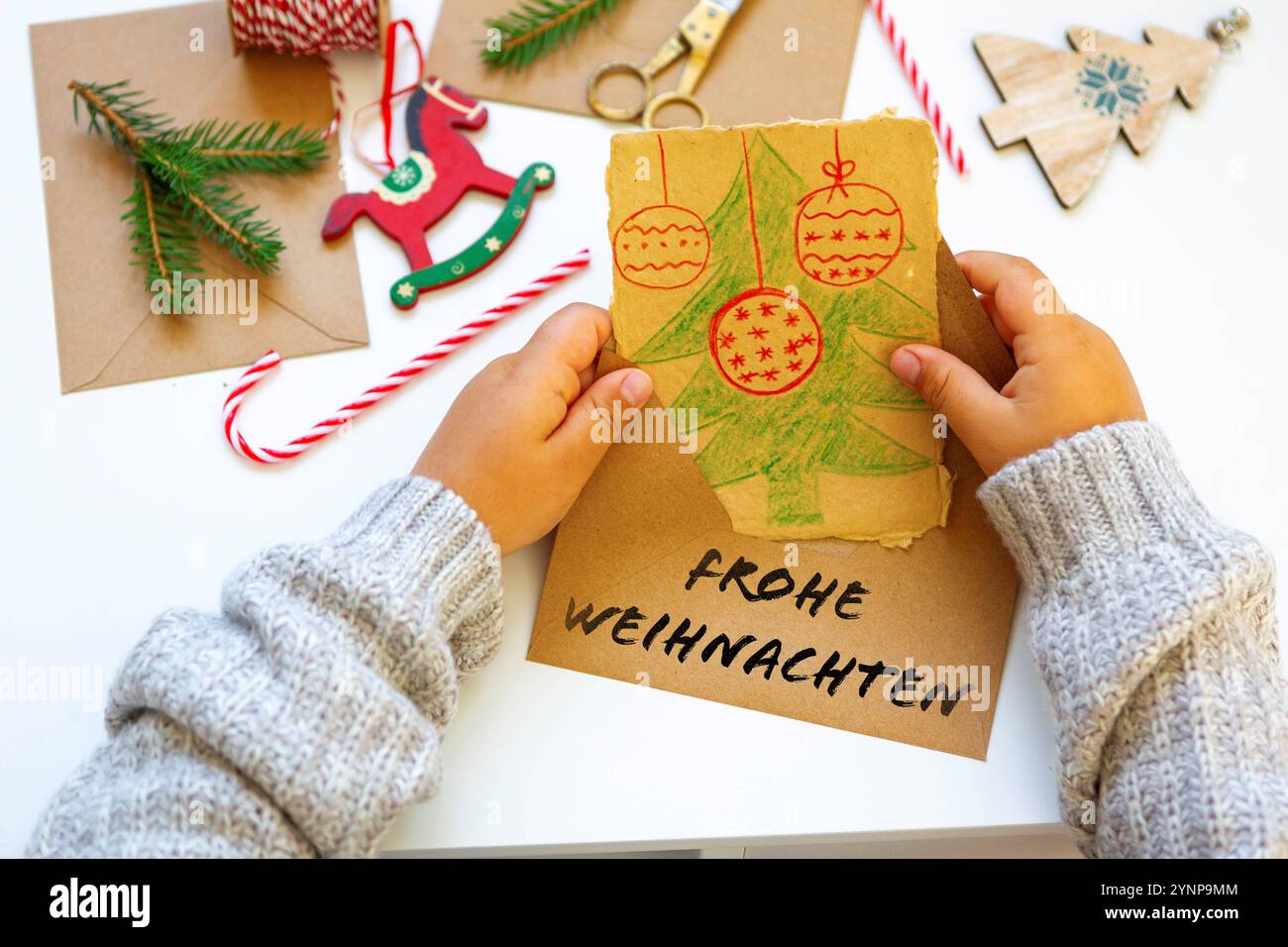 Weihnachtskarte 'For A Lovely Nanny' – Süßes Hundemotiv, 190x130 Mm, Mit Umschlag, Für Besondere Dankbarkeit