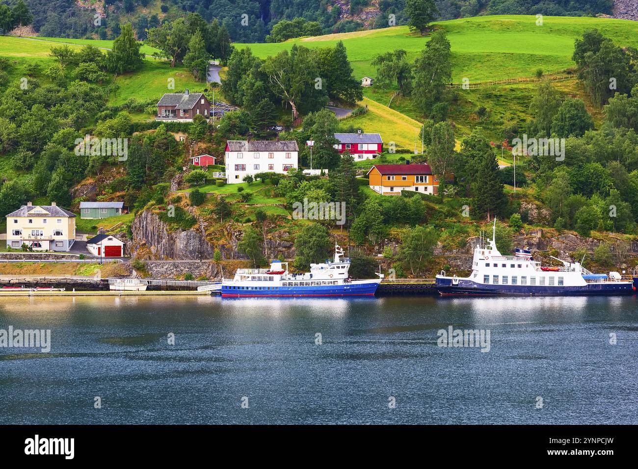 Photo inspiration: Norway Fjord Vacations Reference: Norwegian Fjord Village And Sognefjord Landscape In Flam Norway