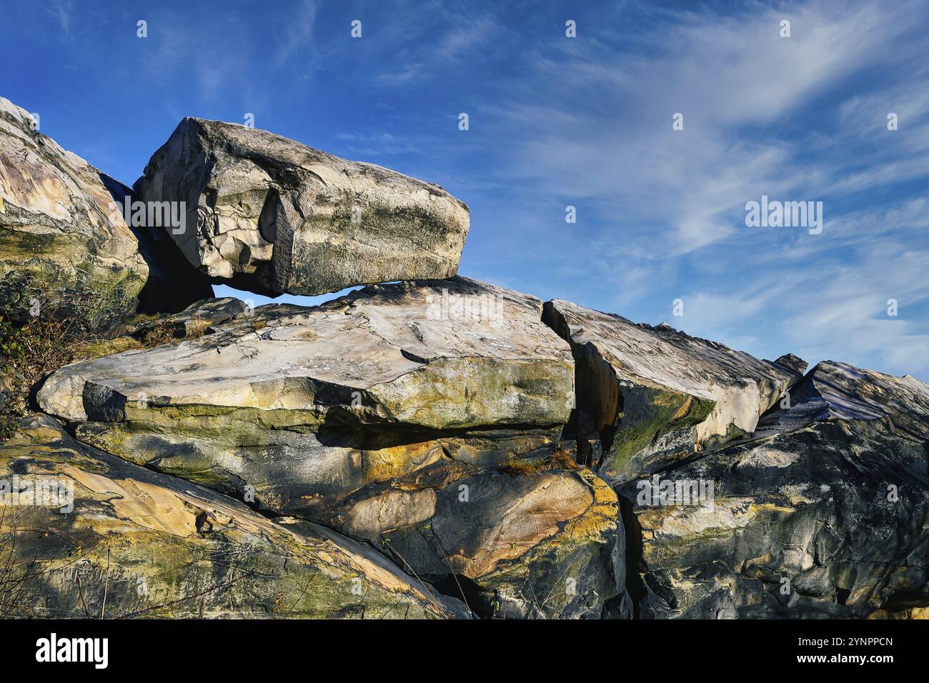 A photo of Devil's Wall in Germany Stock Photo