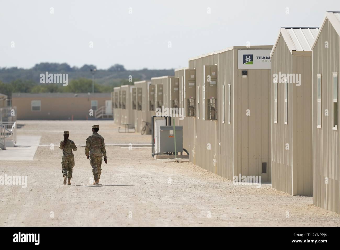 Eagle Pass Texas USA, Nov 26 2024: Texas National Guard soldiers ...